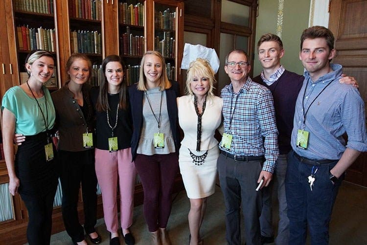 JEM Land Grant Film students with Nick Geidner and Dolly