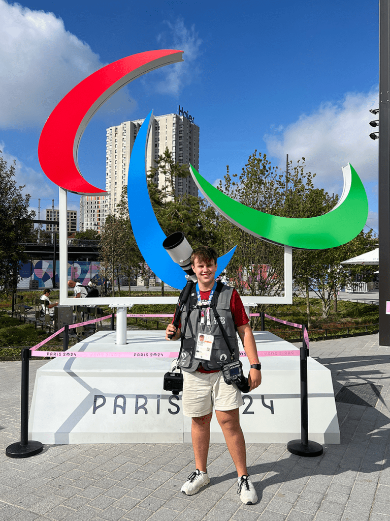 Sophomore Ryan Beatty traveled to Paris with students and faculty from the School of Journalism and Media to cover the 2024 Paralympic Games for the USA TODAY Network.